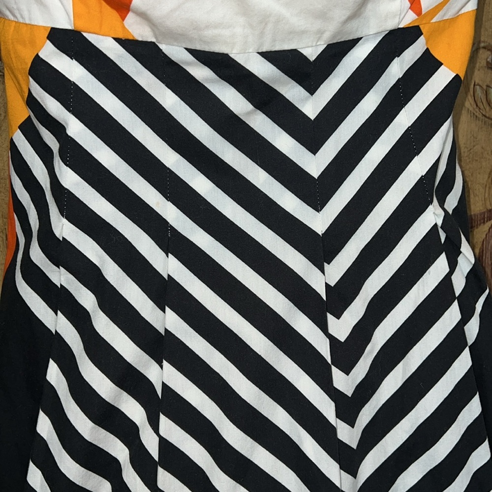 Anthropologie Tabitha Strapless Abstract Pattern Dress - Picture 6 of 9